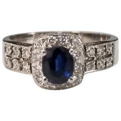 Ring mit Saphiren und Diamanten