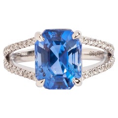 Sapphire and Diamond Ring