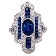 Sapphire and Diamond Ring