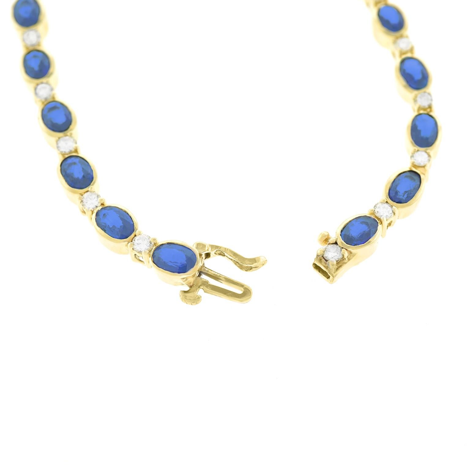 Sapphire and Diamond-Set Gold Bracelet 5