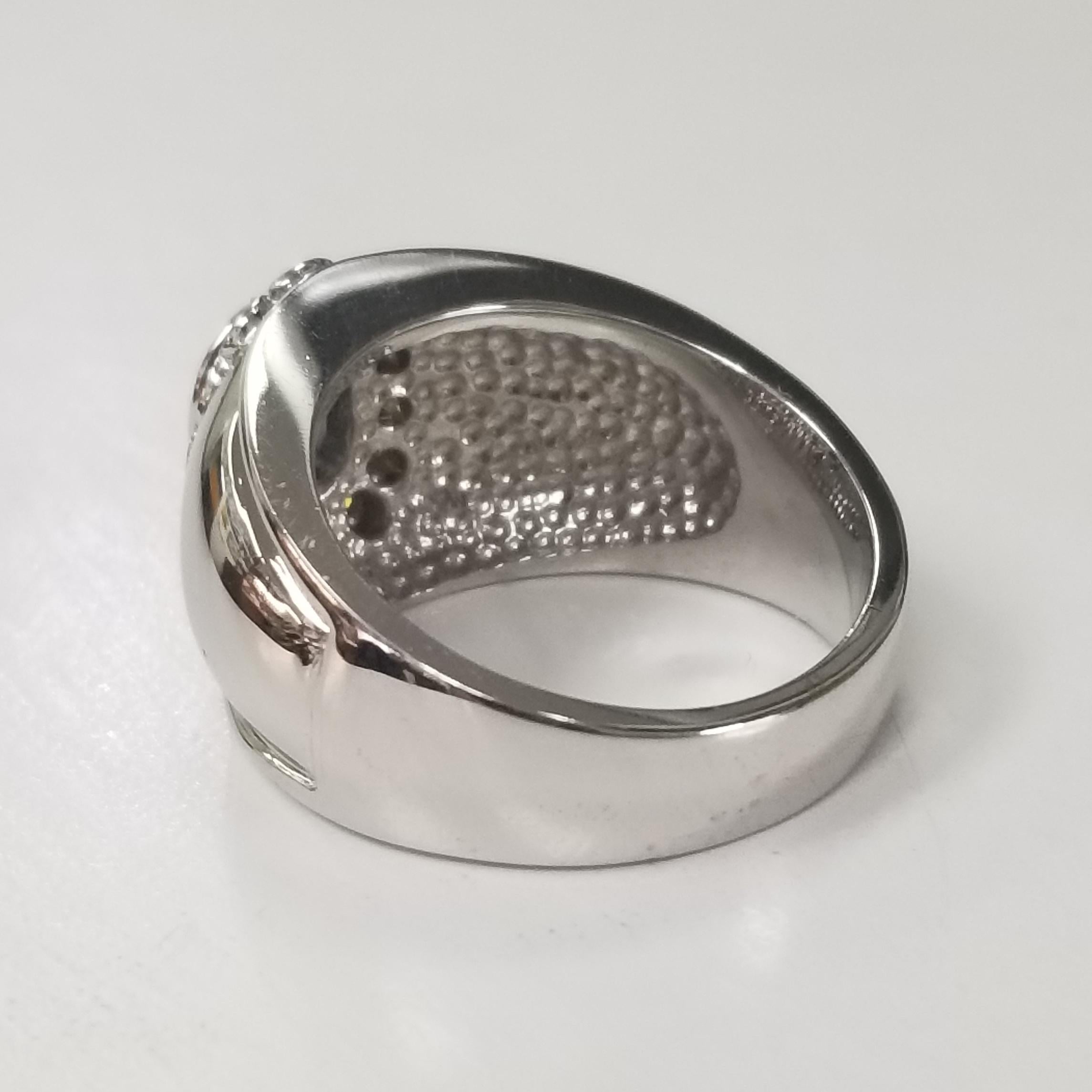 Saphir- und Diamant-Oberteil auf breitem 