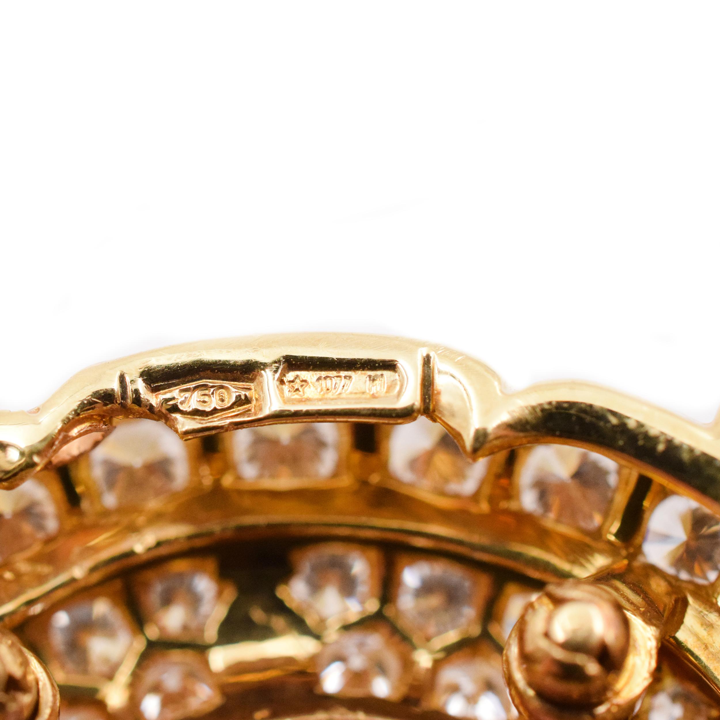 Schildkrötenbrosche mit Saphiren und Diamanten im Angebot 2