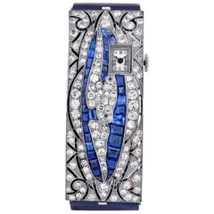 Sapphire and Diamond Watch by Bulgari