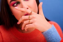 Sapphire Diamond 18 Karat Yellow Gold Ring