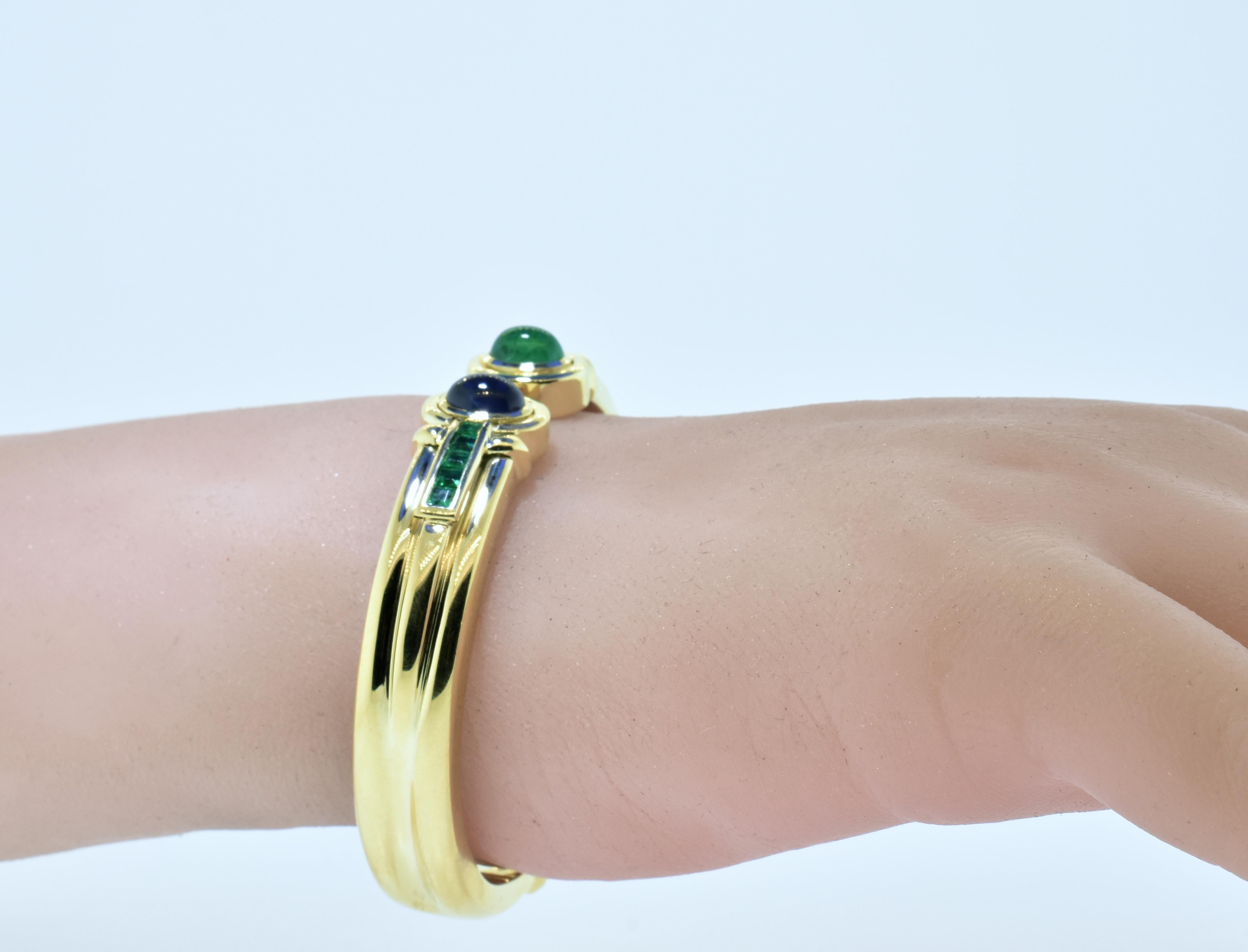 Sapphire and Emerald Bracelet, circa 1965 5