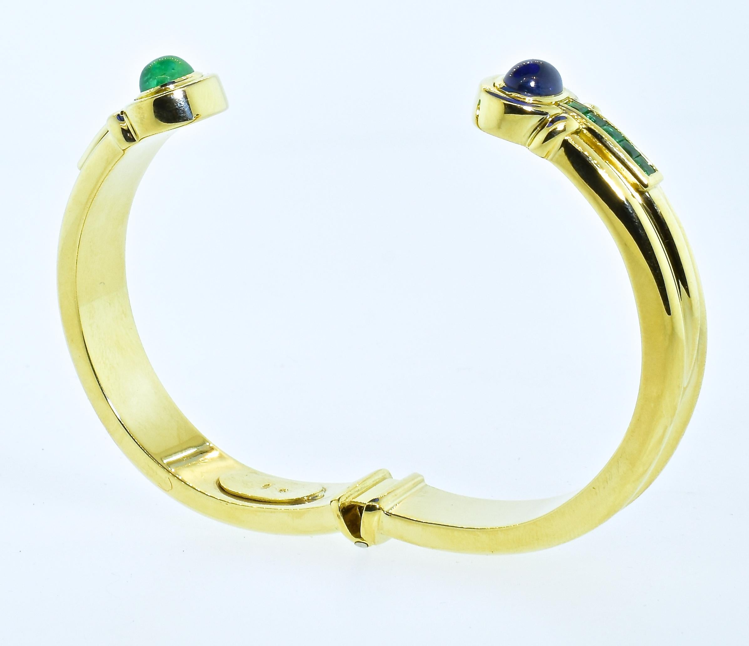 Sapphire and Emerald Bracelet, circa 1965 7