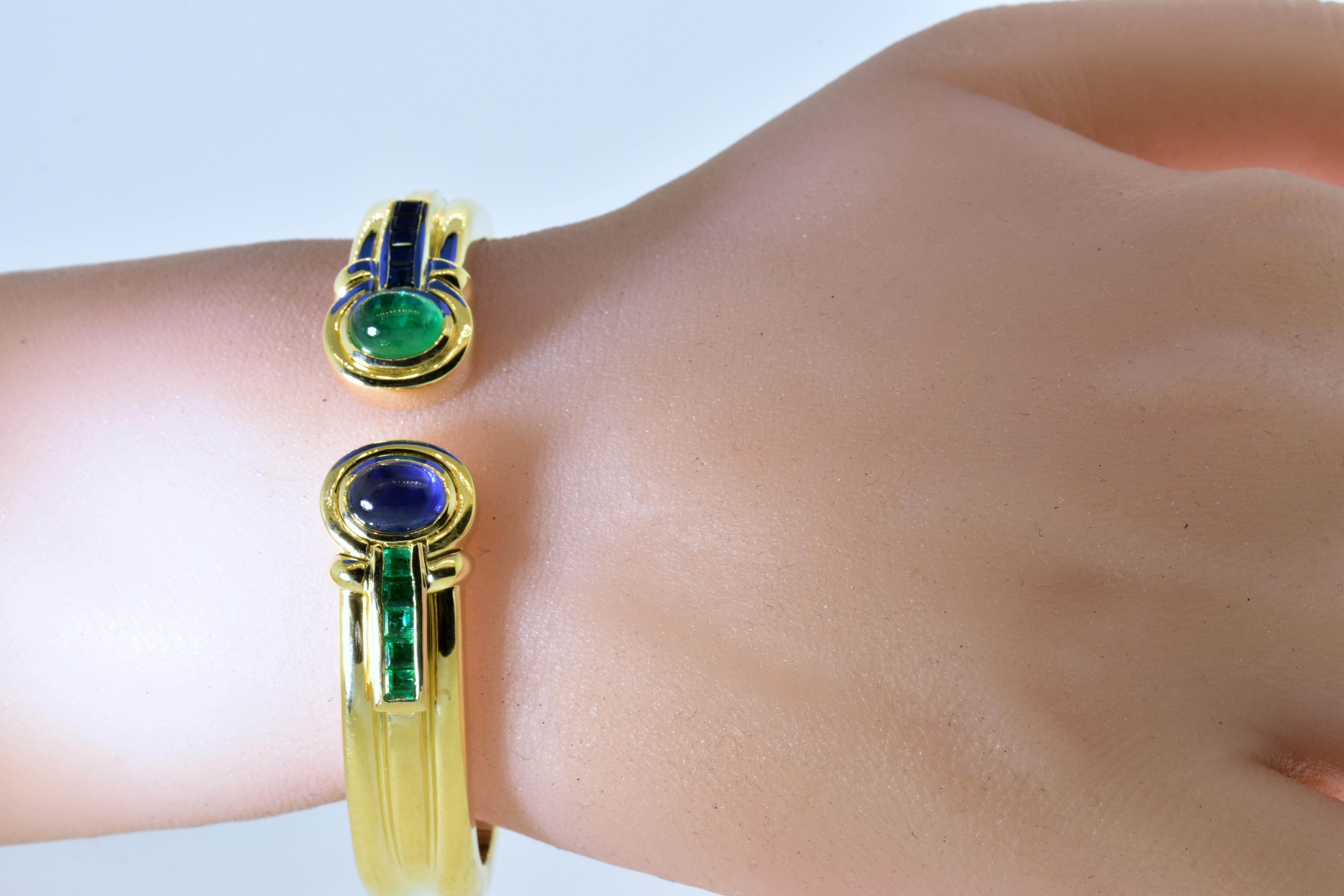 Sapphire and Emerald Bracelet, circa 1965 3