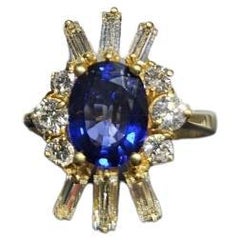 Sapphire Artdeco Ring