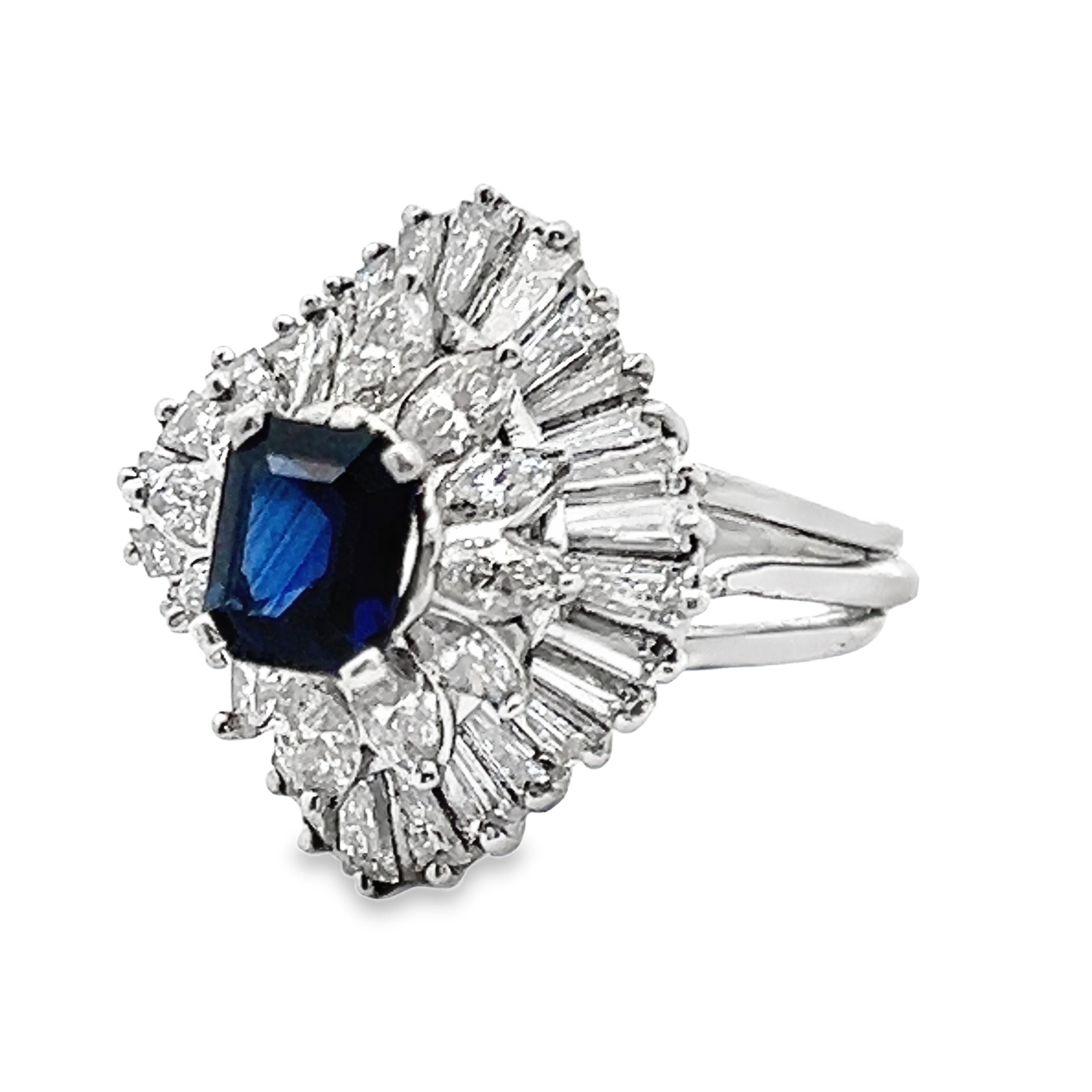 Sapphire Ballerina Ring For Sale 6