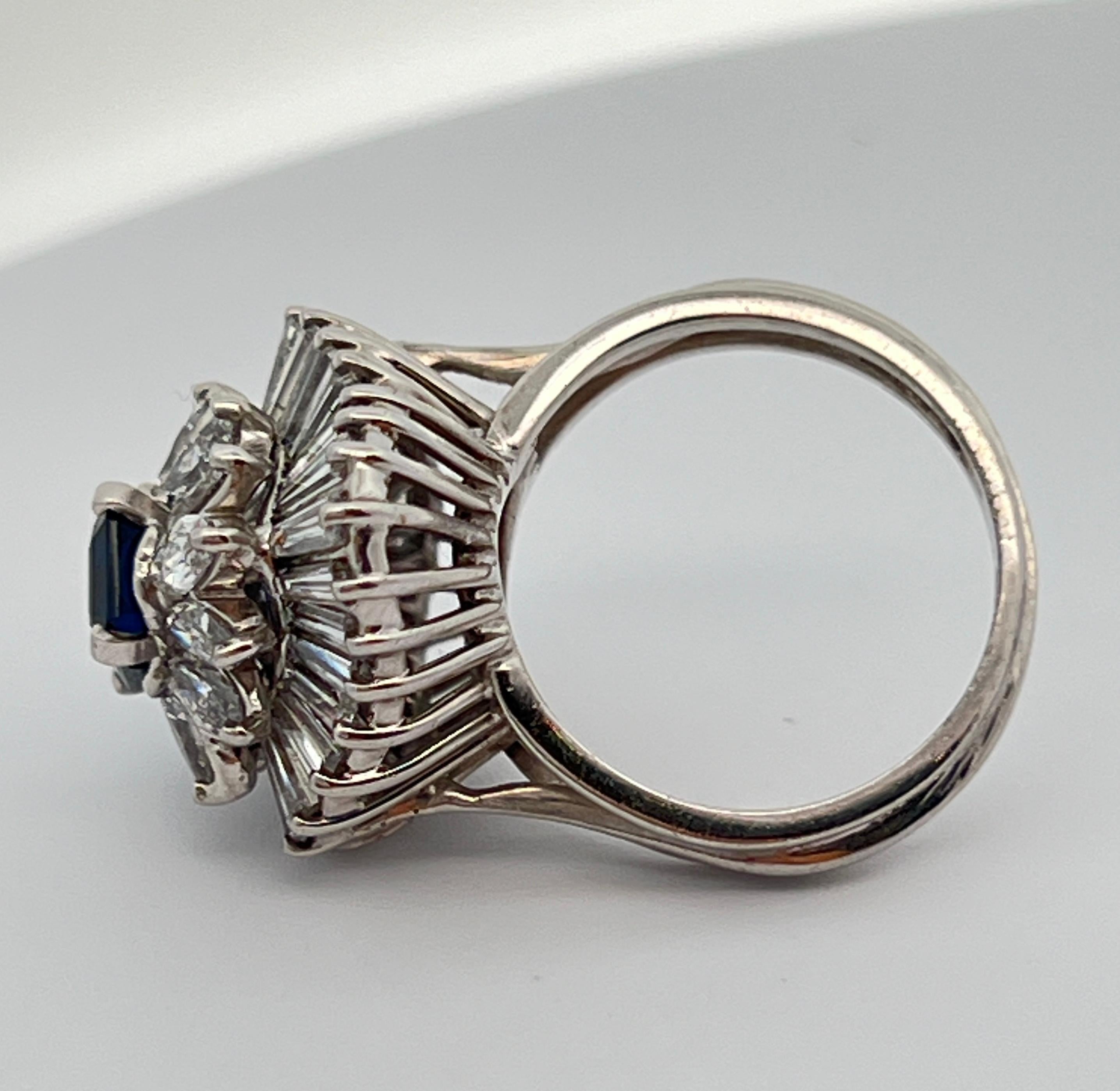 Sapphire Ballerina Ring For Sale 7