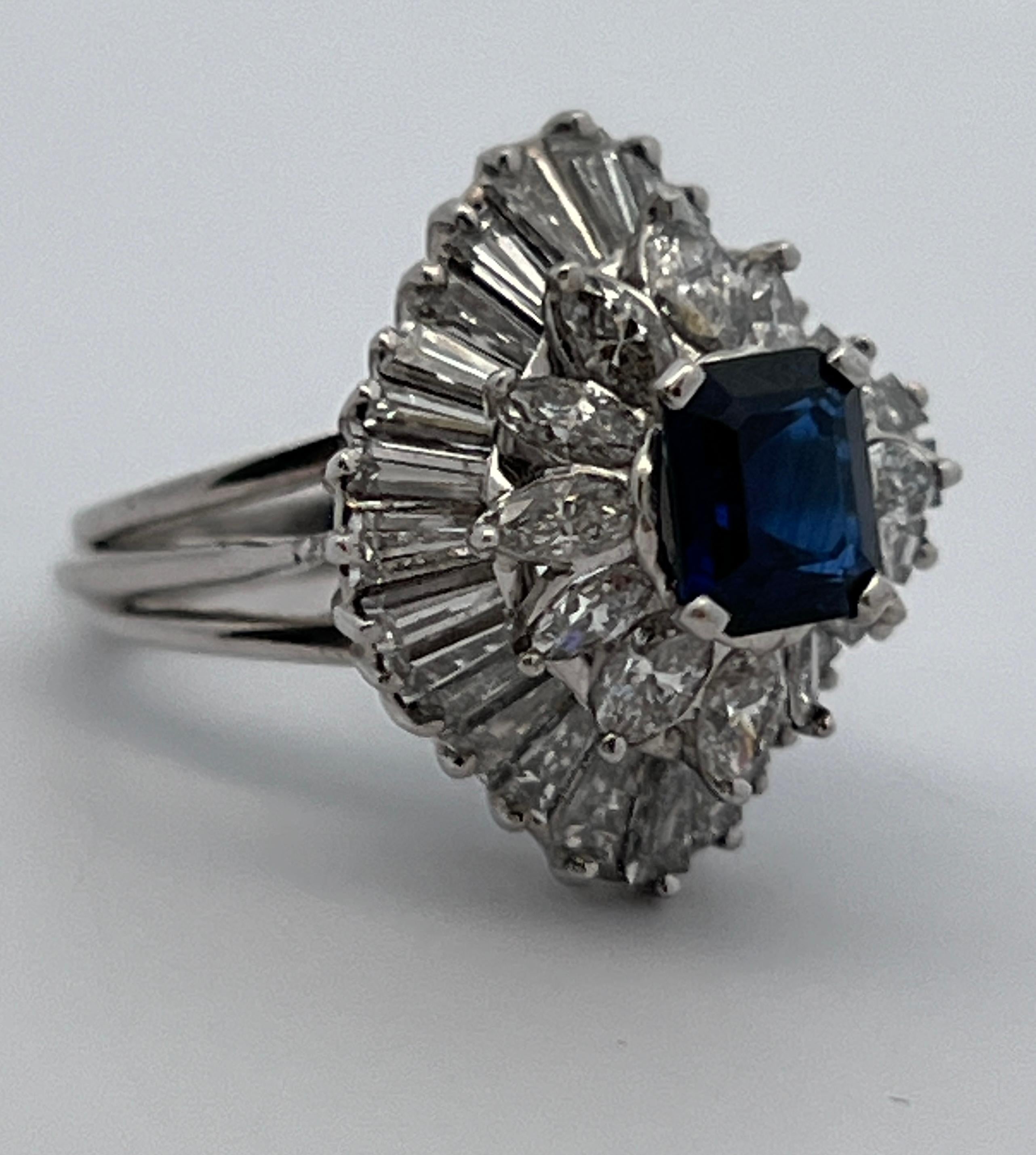 Sapphire Ballerina Ring For Sale 1