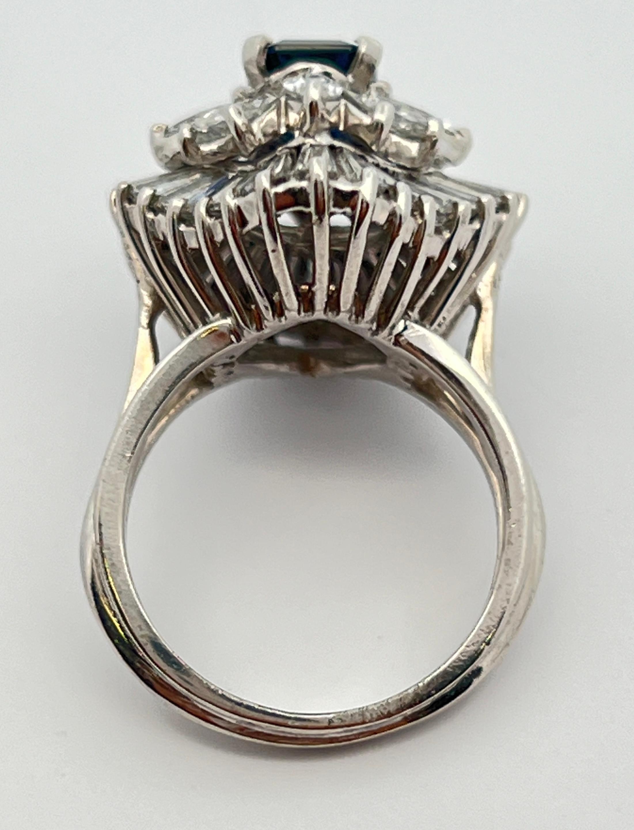 Sapphire Ballerina Ring For Sale 2