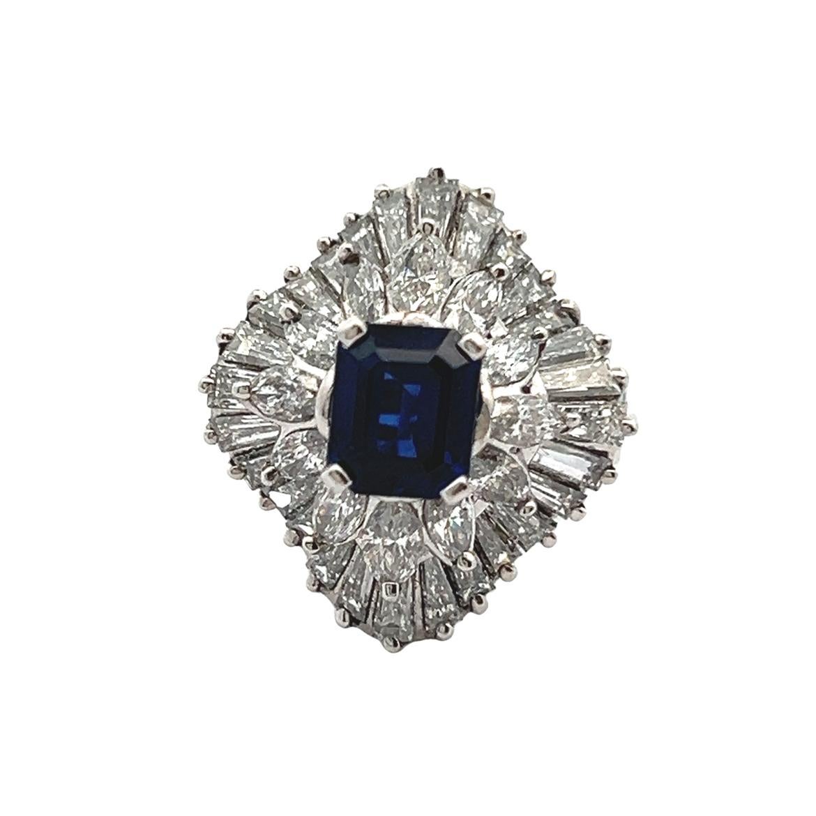 Sapphire Ballerina Ring For Sale 3