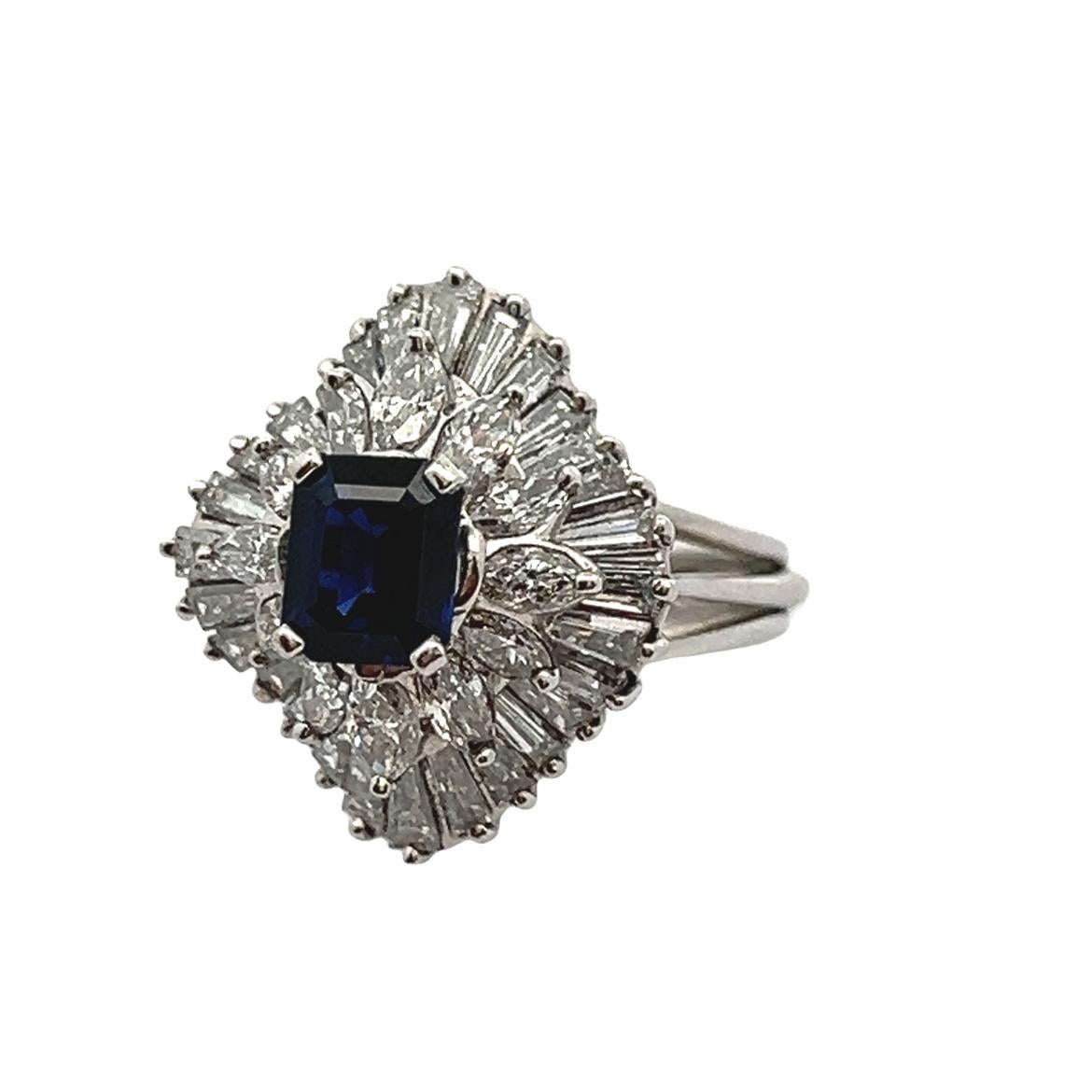 Sapphire Ballerina Ring For Sale 4