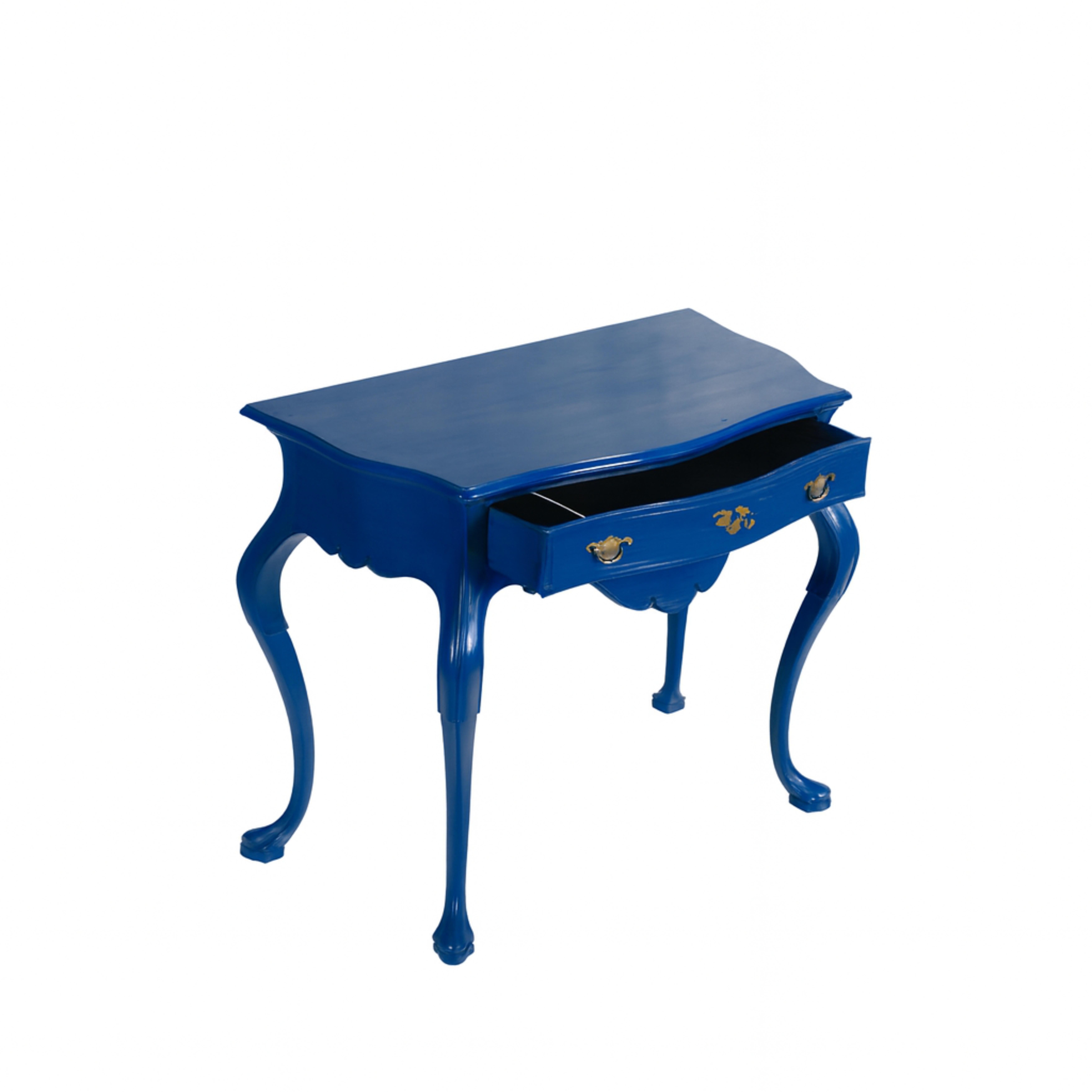 Sapphire Blue Baroque Styled Commode, 19th Century In condizioni buone in vendita a Lisbon, PT