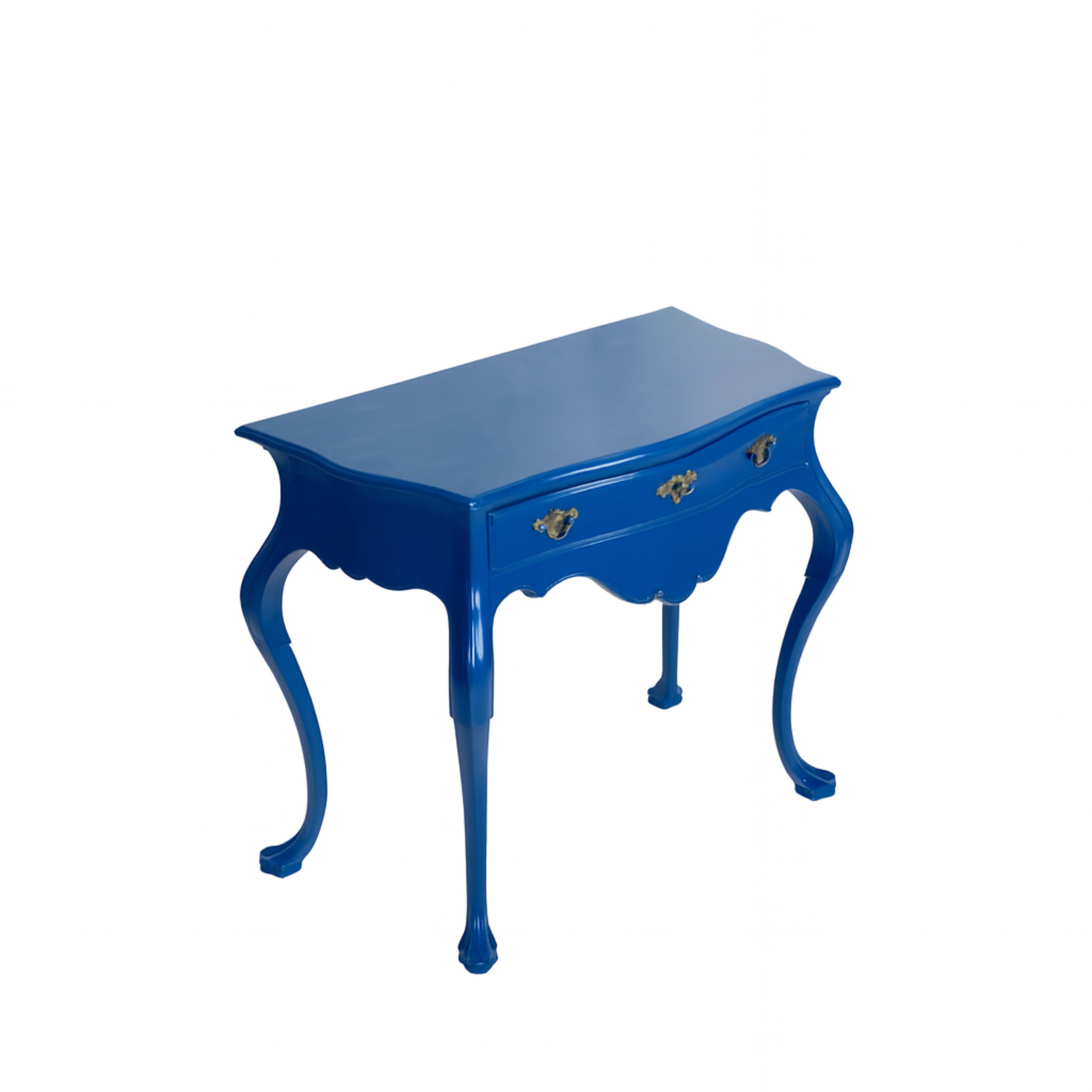 Ottone Sapphire Blue Baroque Styled Commode, 19th Century in vendita