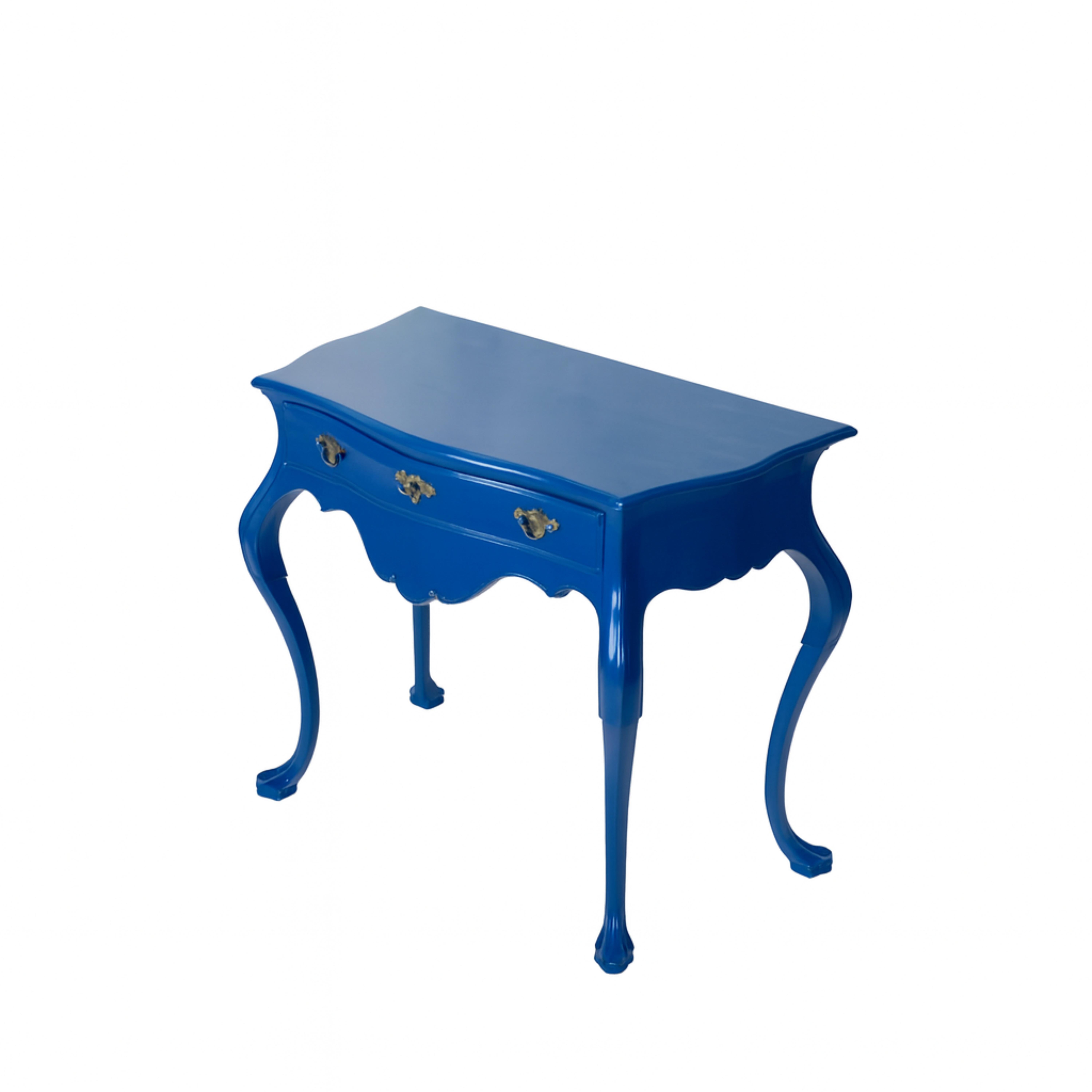 Sapphire Blue Baroque Styled Commode, 19th Century in vendita 1