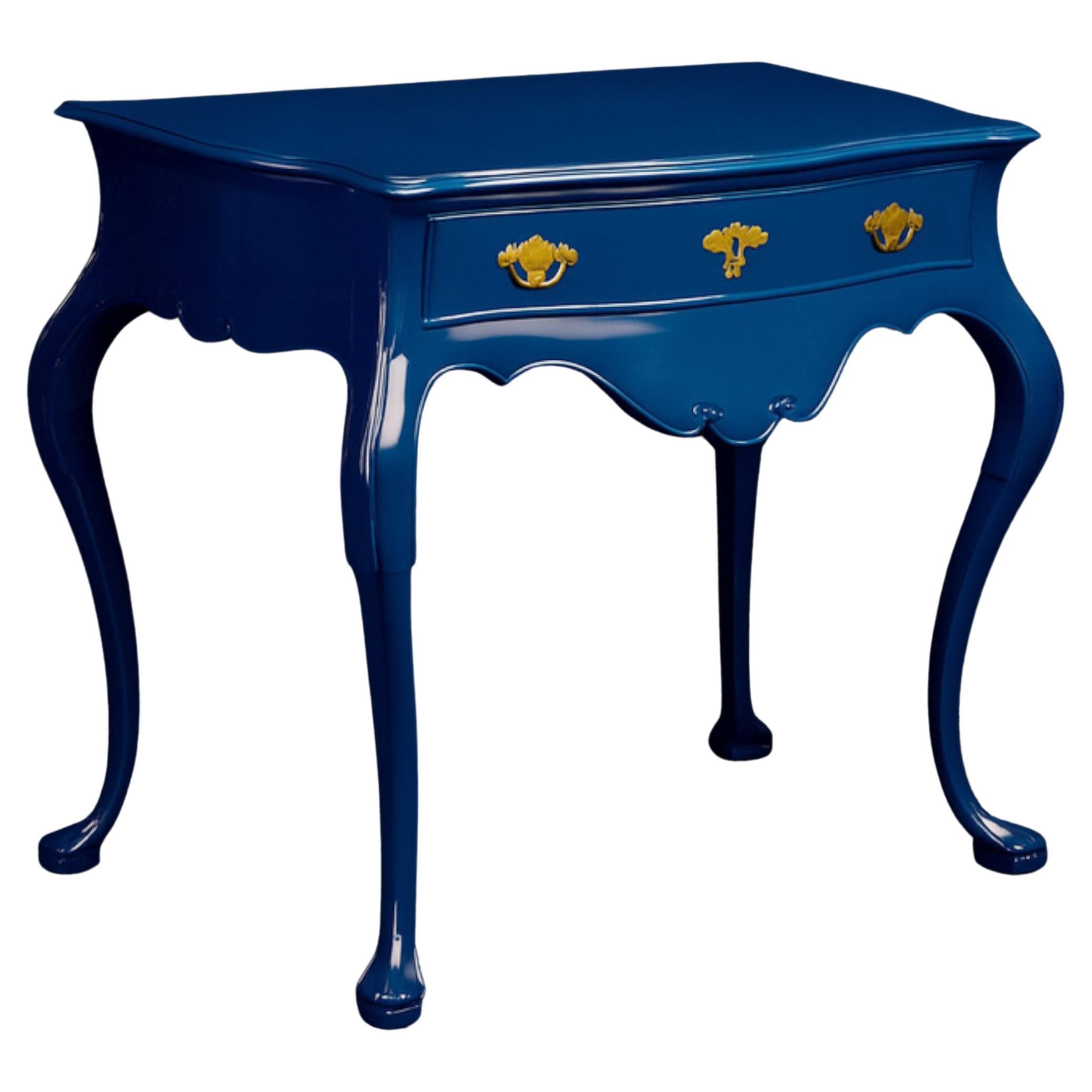 Sapphire Blue Baroque Styled Commode, 19th Century
