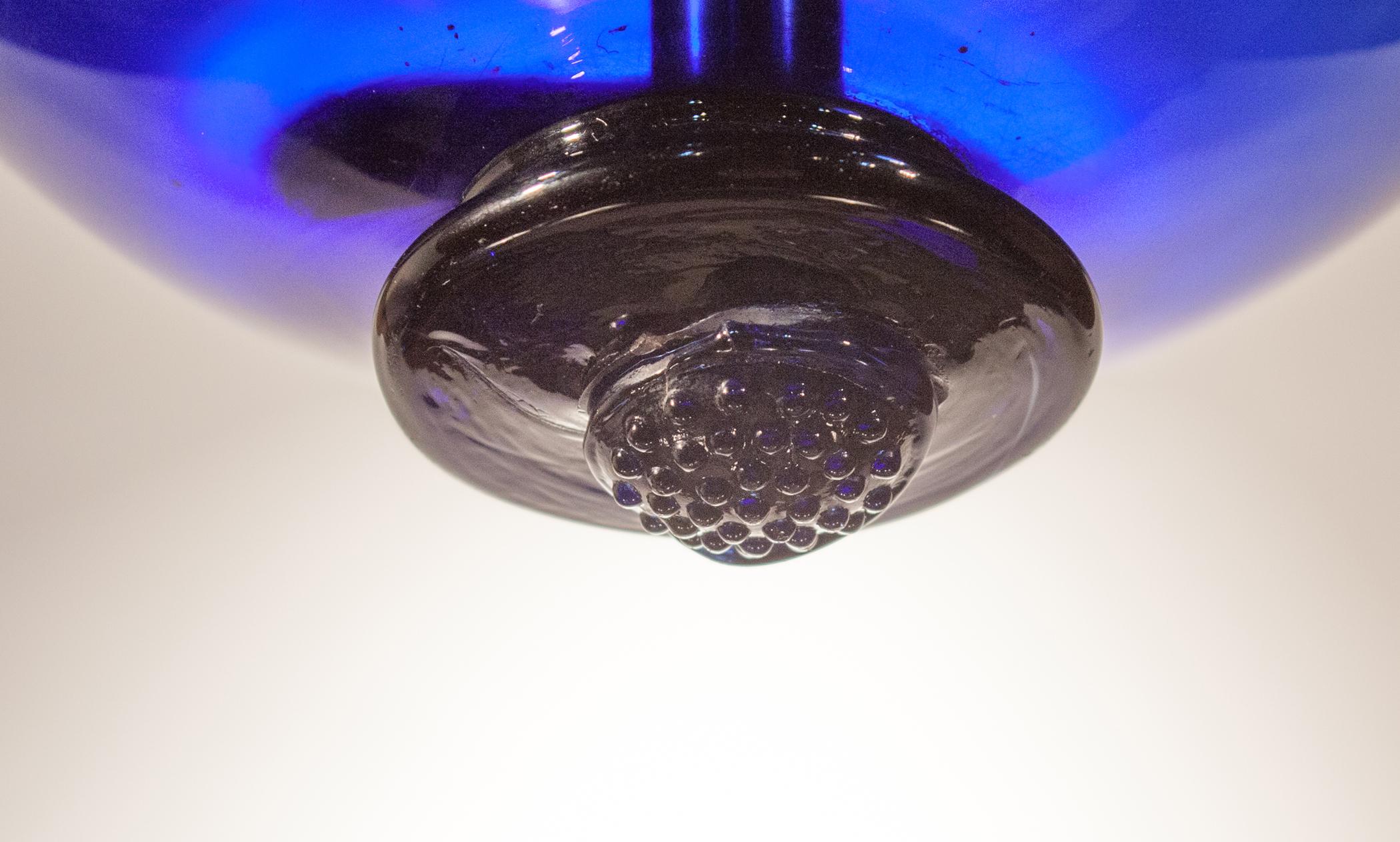 Sapphire Blue Bell Jar Lantern 3