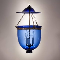 Sapphire Blue Bell Jar Lantern