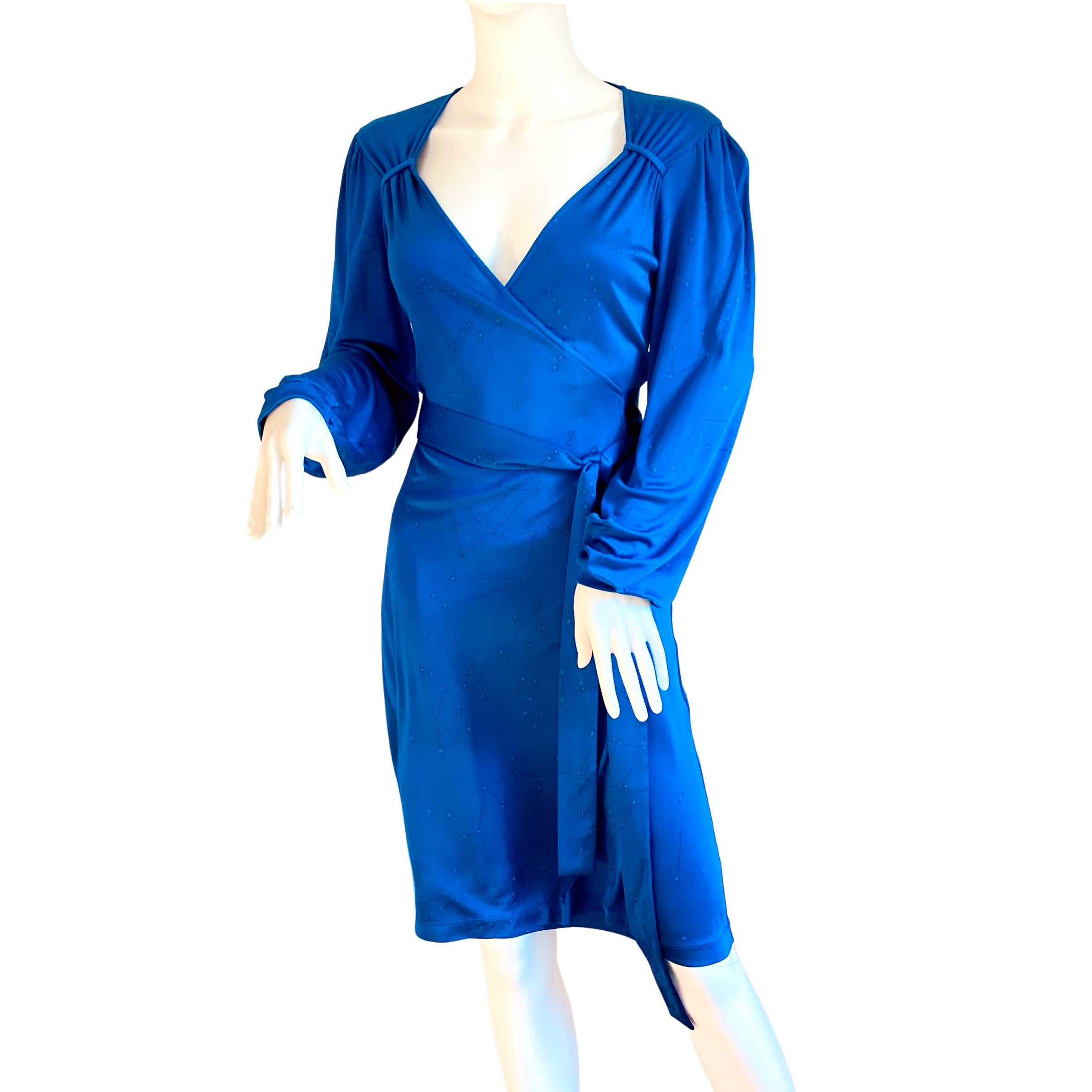 billowy wrap mini dress