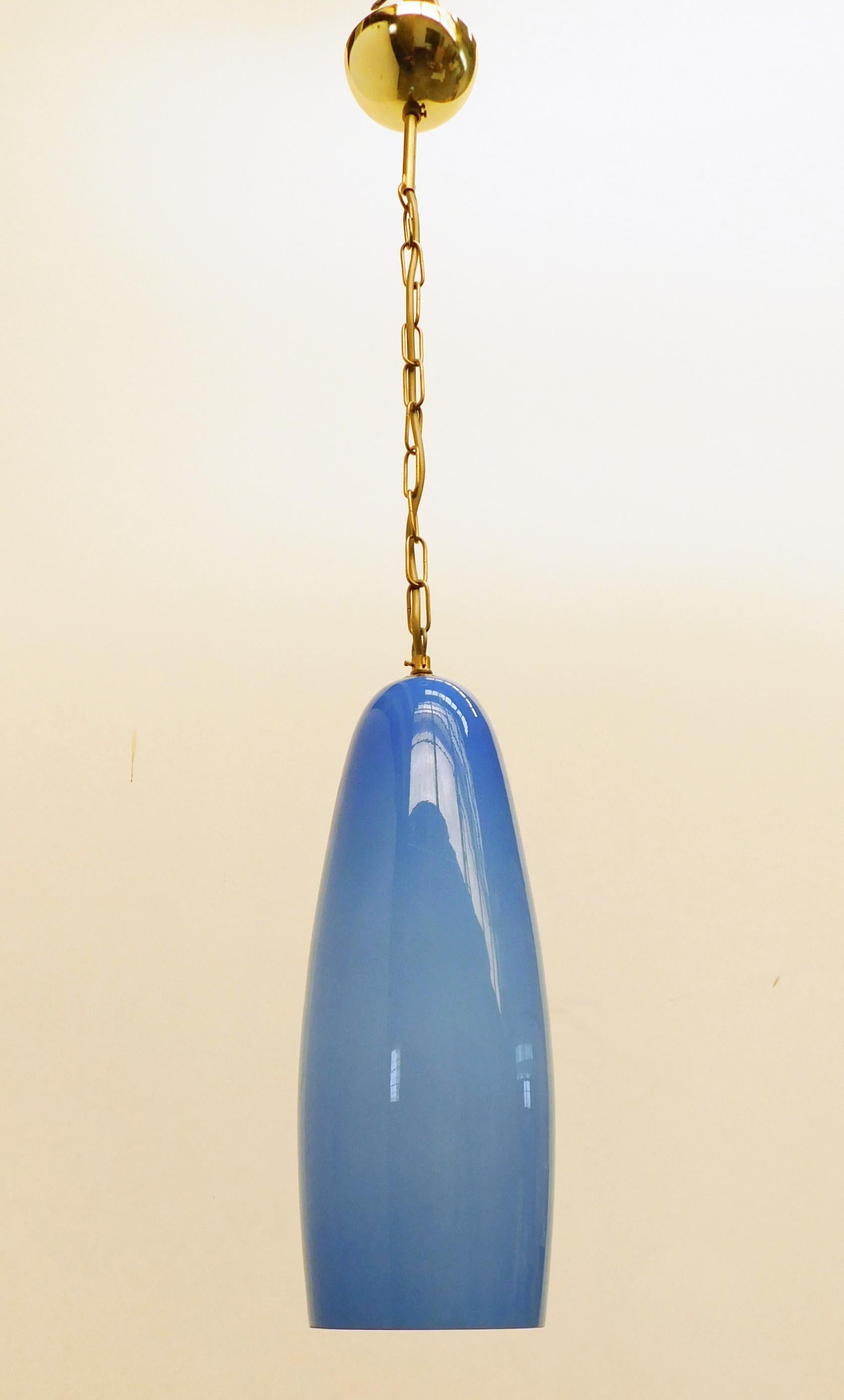 Mid-Century Modern Sapphire Pendant by Leucos