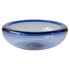 Sapphire Blue Provence Glass Bowl by Per Lütken for Holmegaard, 1960s