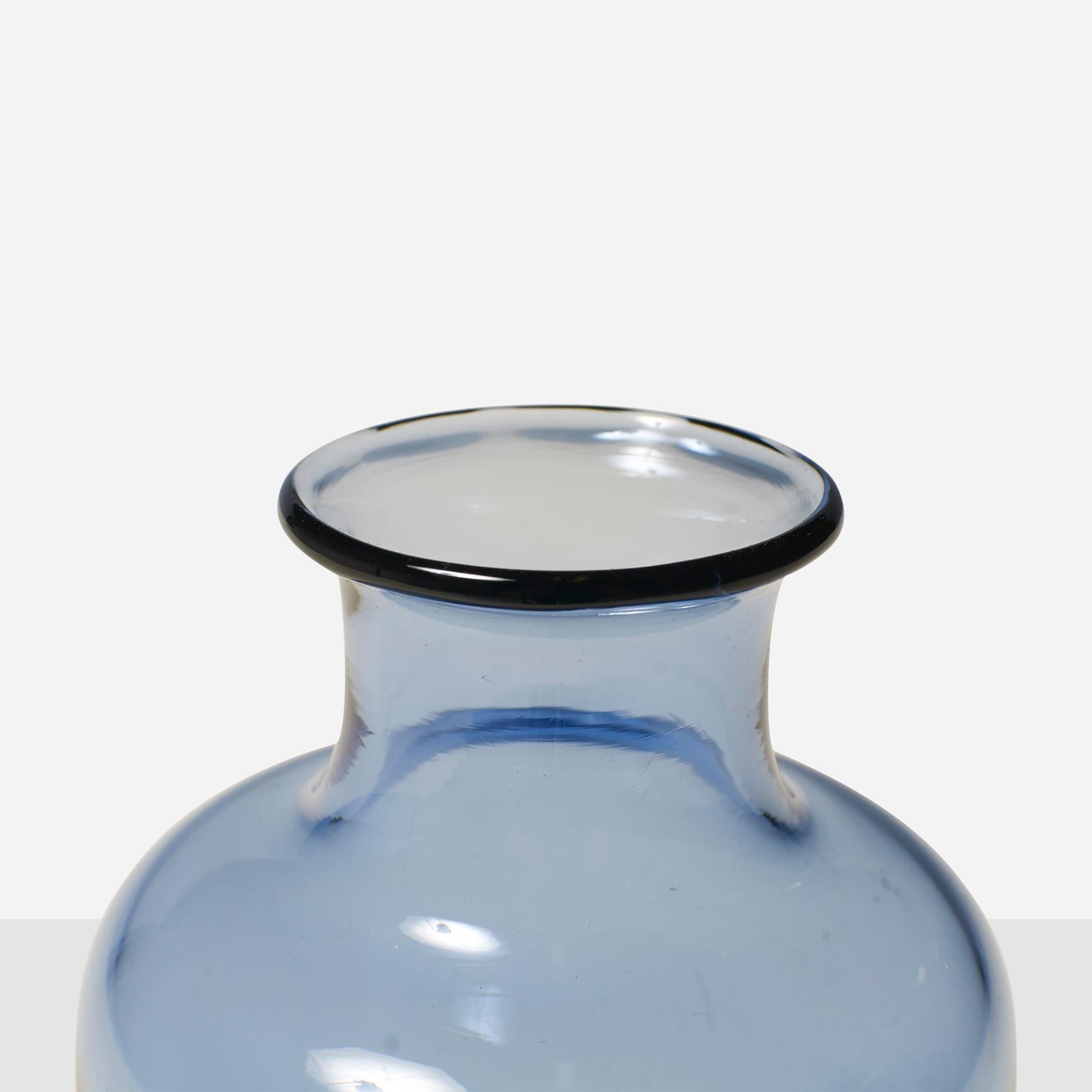 Danese Vaso blu zaffiro di Per Lutken in vendita