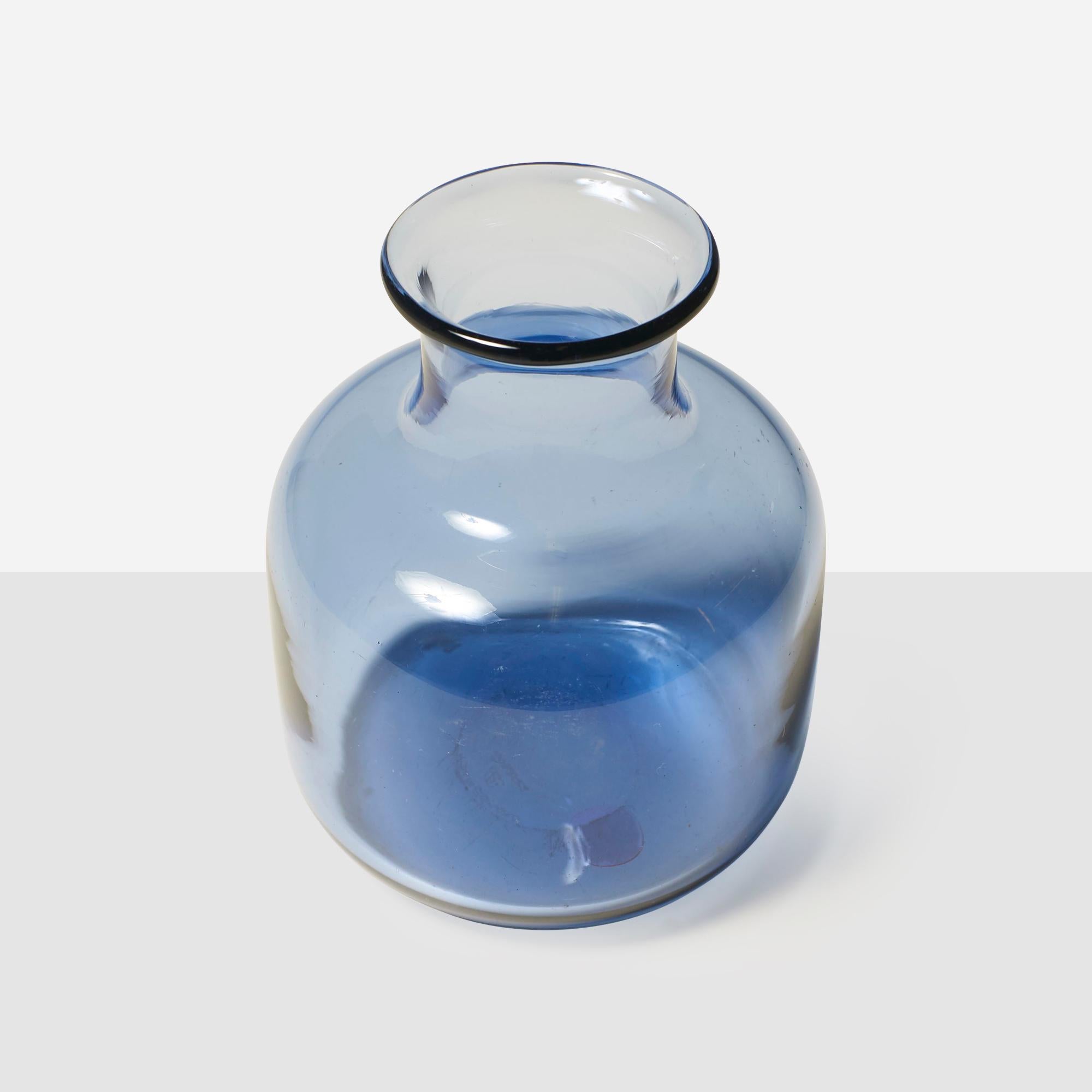 Vaso blu zaffiro di Per Lutken In condizioni discrete in vendita a San Francisco, CA