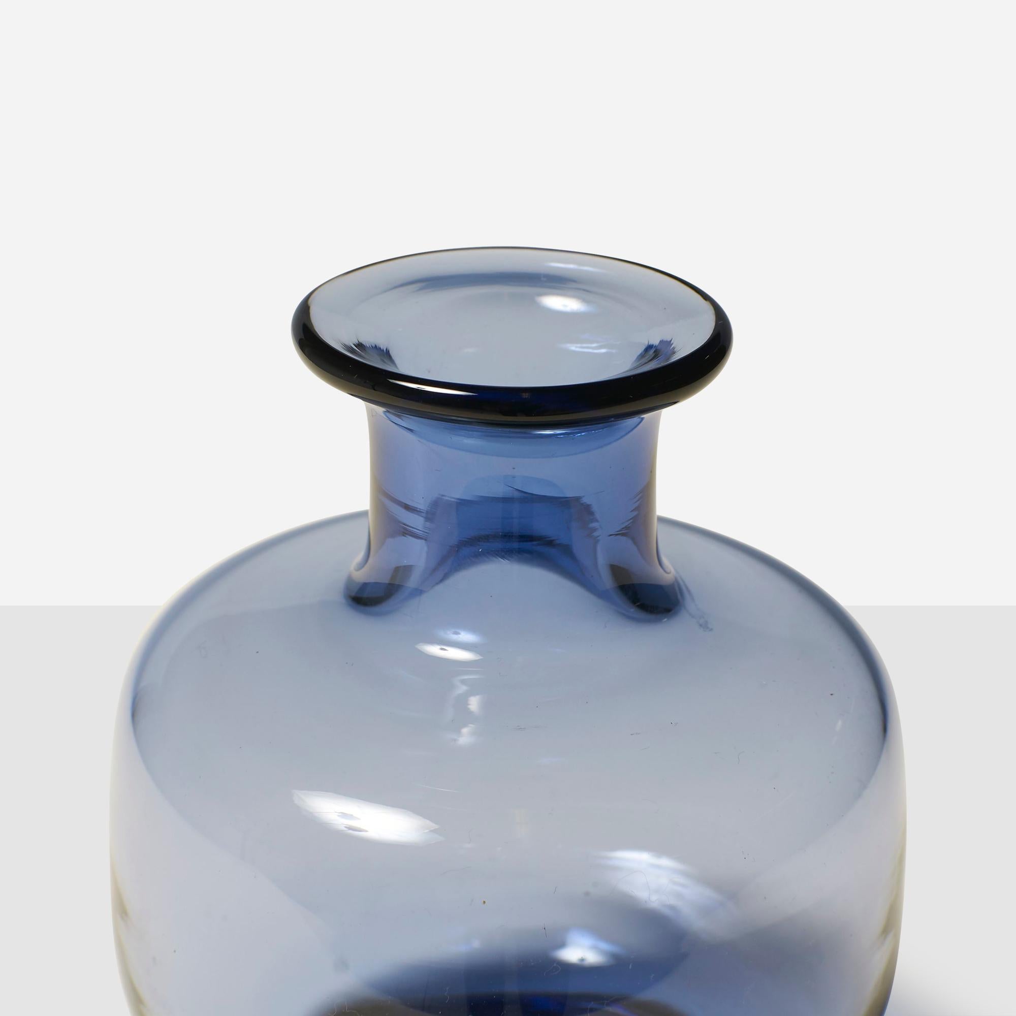 Vetro Vaso blu zaffiro di Per Lutken in vendita