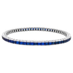 Retro Sapphire Bracelet by Gubelin 18k c1960s