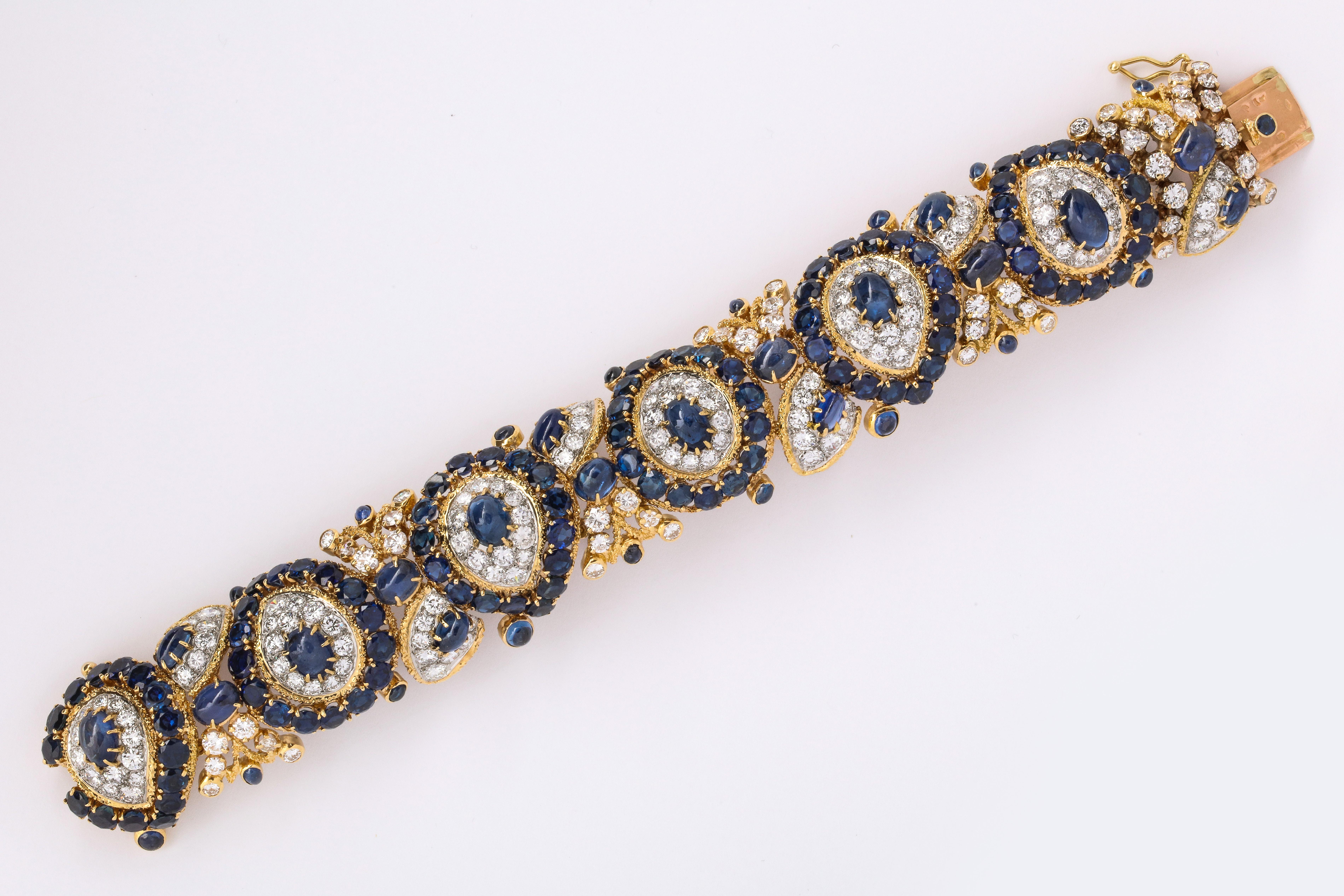 Round Cut Sapphire Bracelet by Van Cleef and Arpels
