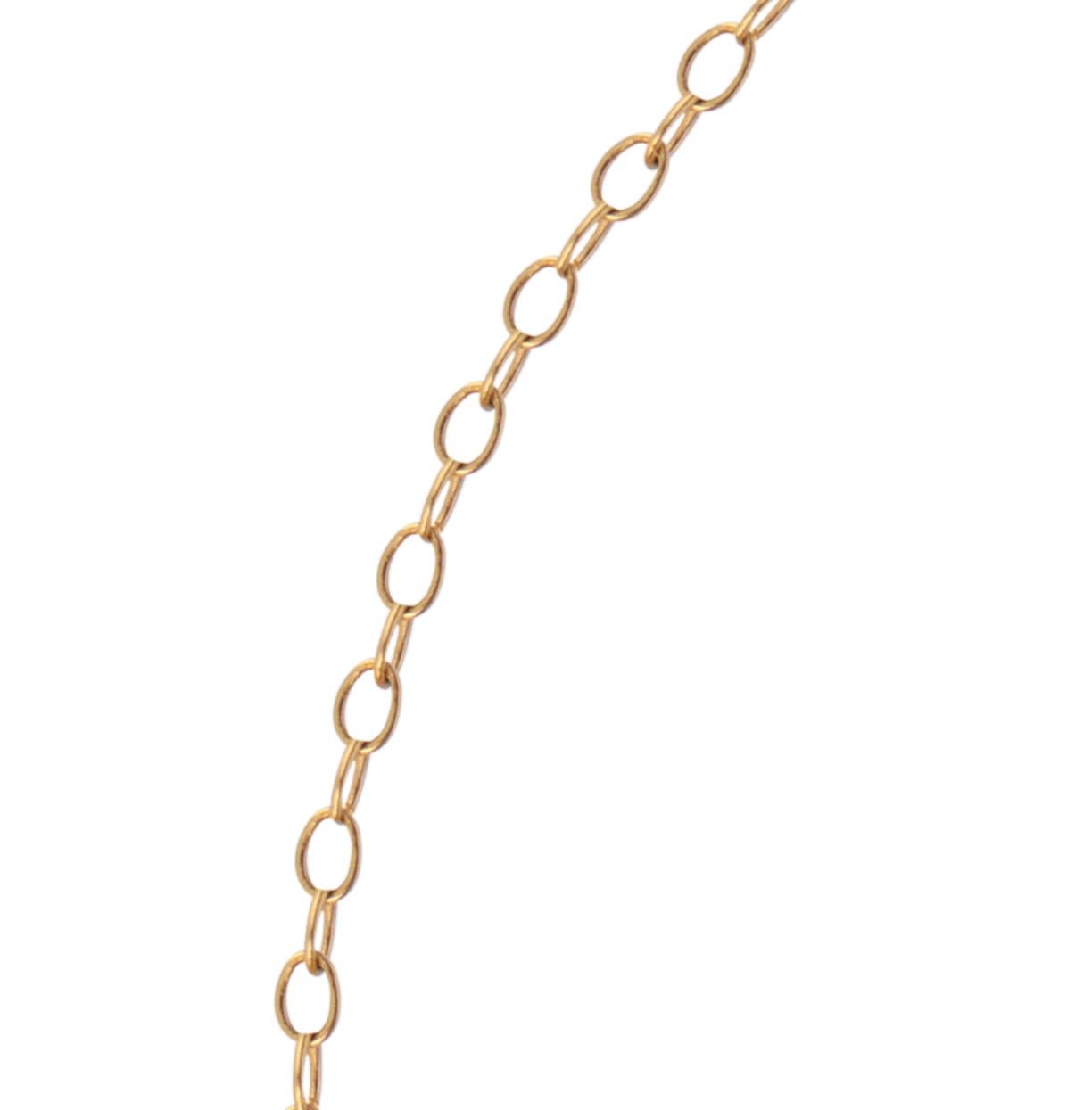 Contemporary Sapphire Briolette Bracelet in 18 Karat Yellow Gold For Sale
