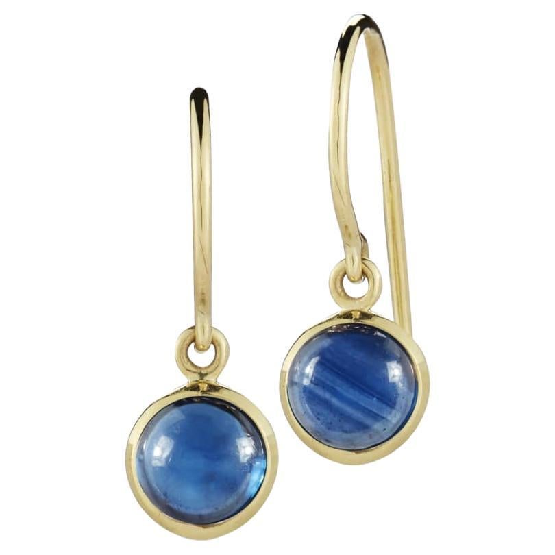 Sapphire Dangle Earrings For Sale