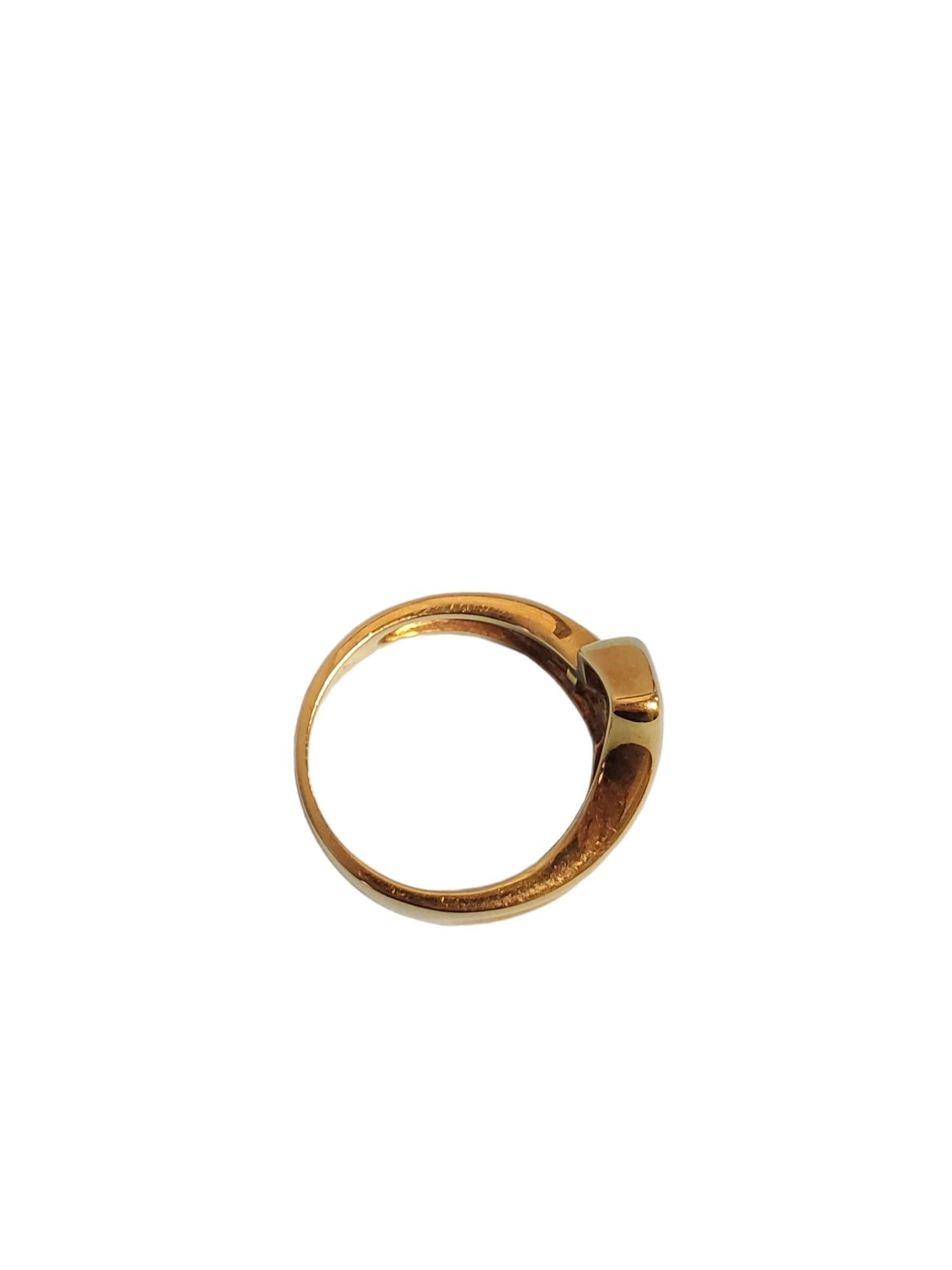 Saphir Designer-Ring 18k Gelbgold Weiß VS Diamanten (Baguetteschliff) im Angebot