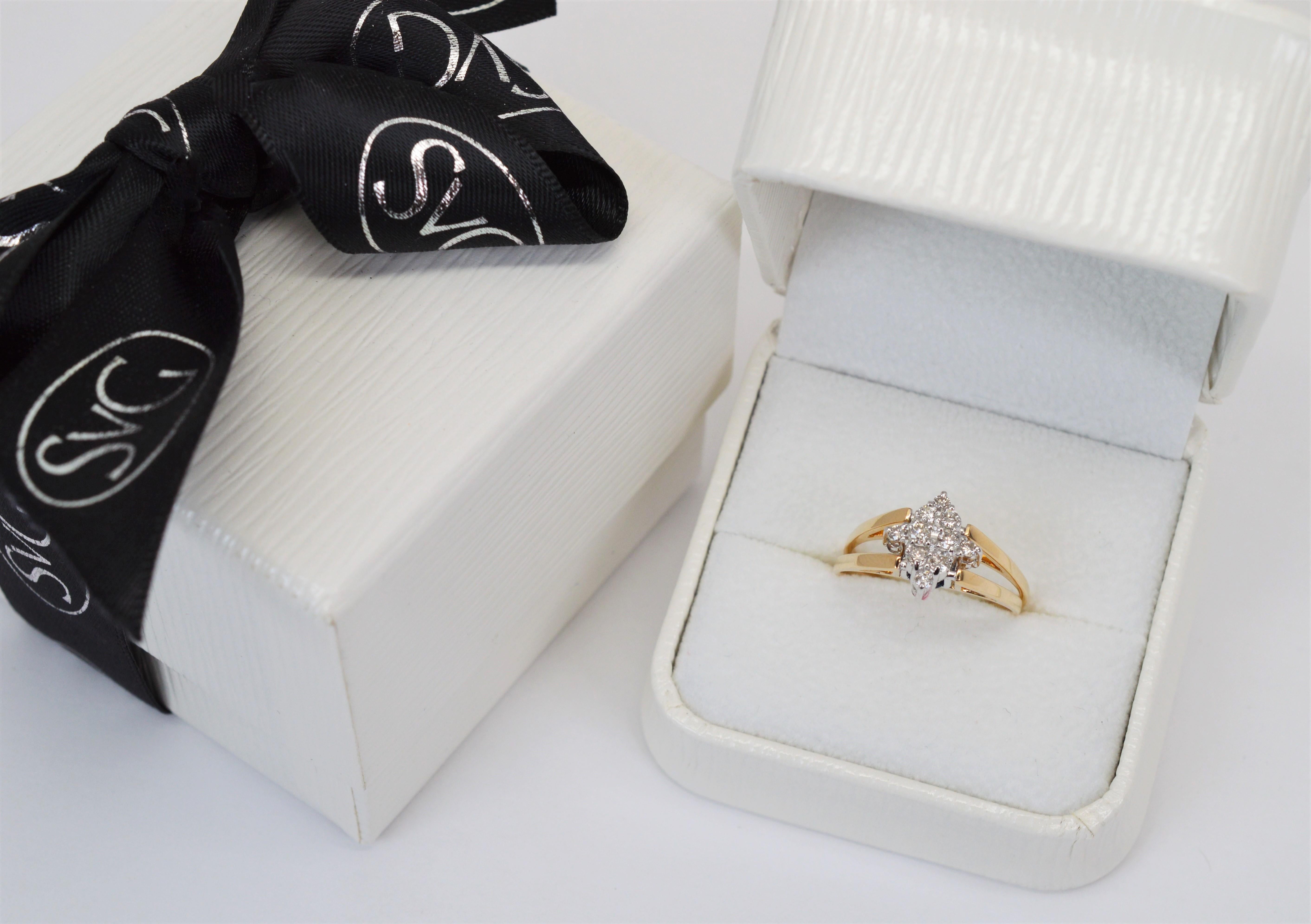 Sapphire Diamond 14 Karat Yellow Gold Reversible Ring For Sale 8
