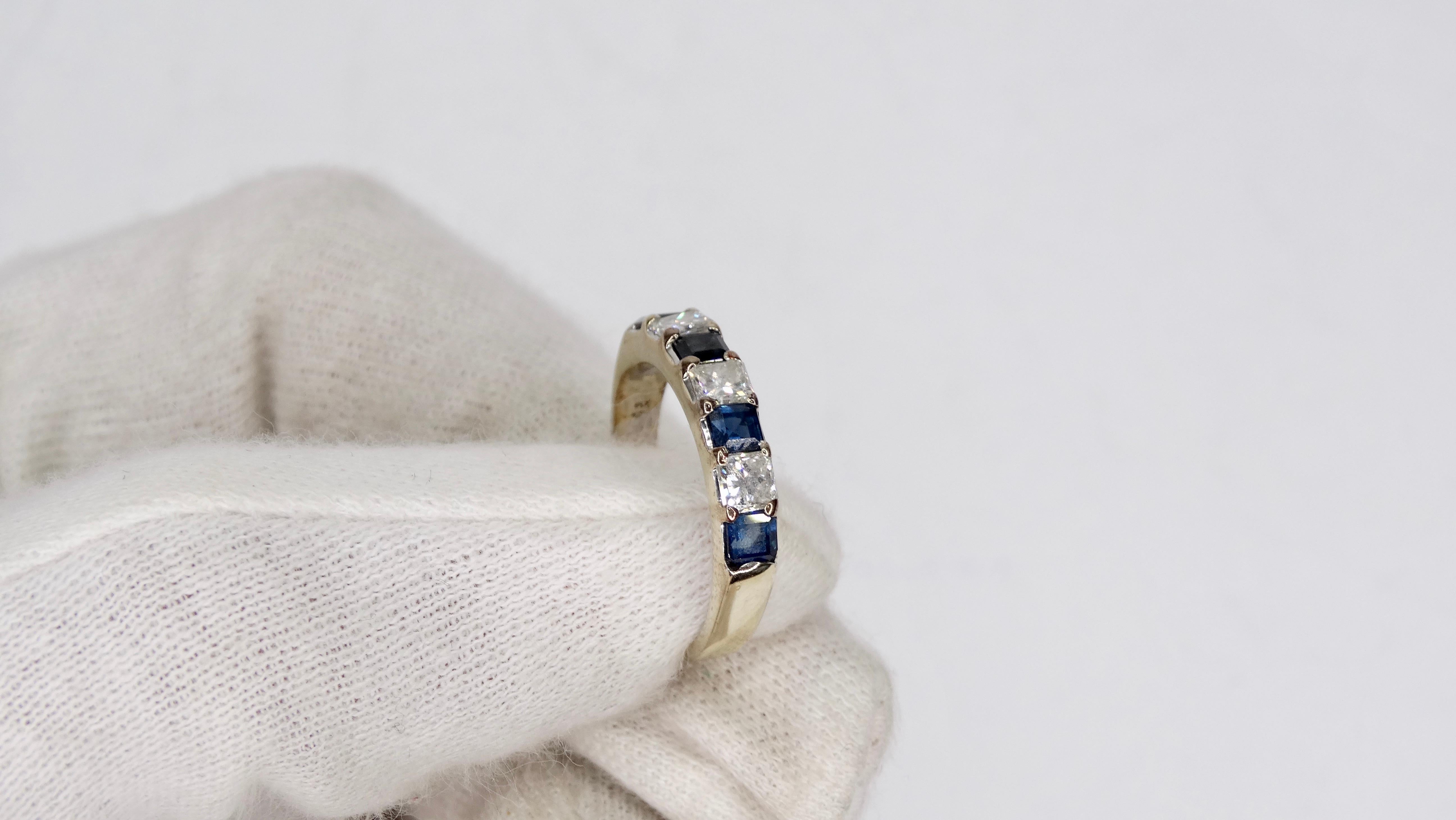 Sapphire & Diamond 14k Gold Ring  In Good Condition For Sale In Scottsdale, AZ