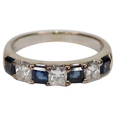 Sapphire & Diamond 14k Gold Ring 