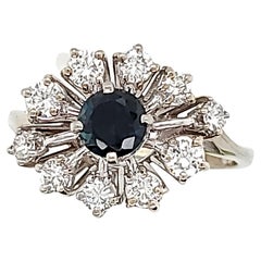 Vintage Sapphire/Diamond 14kt Ring - Estate