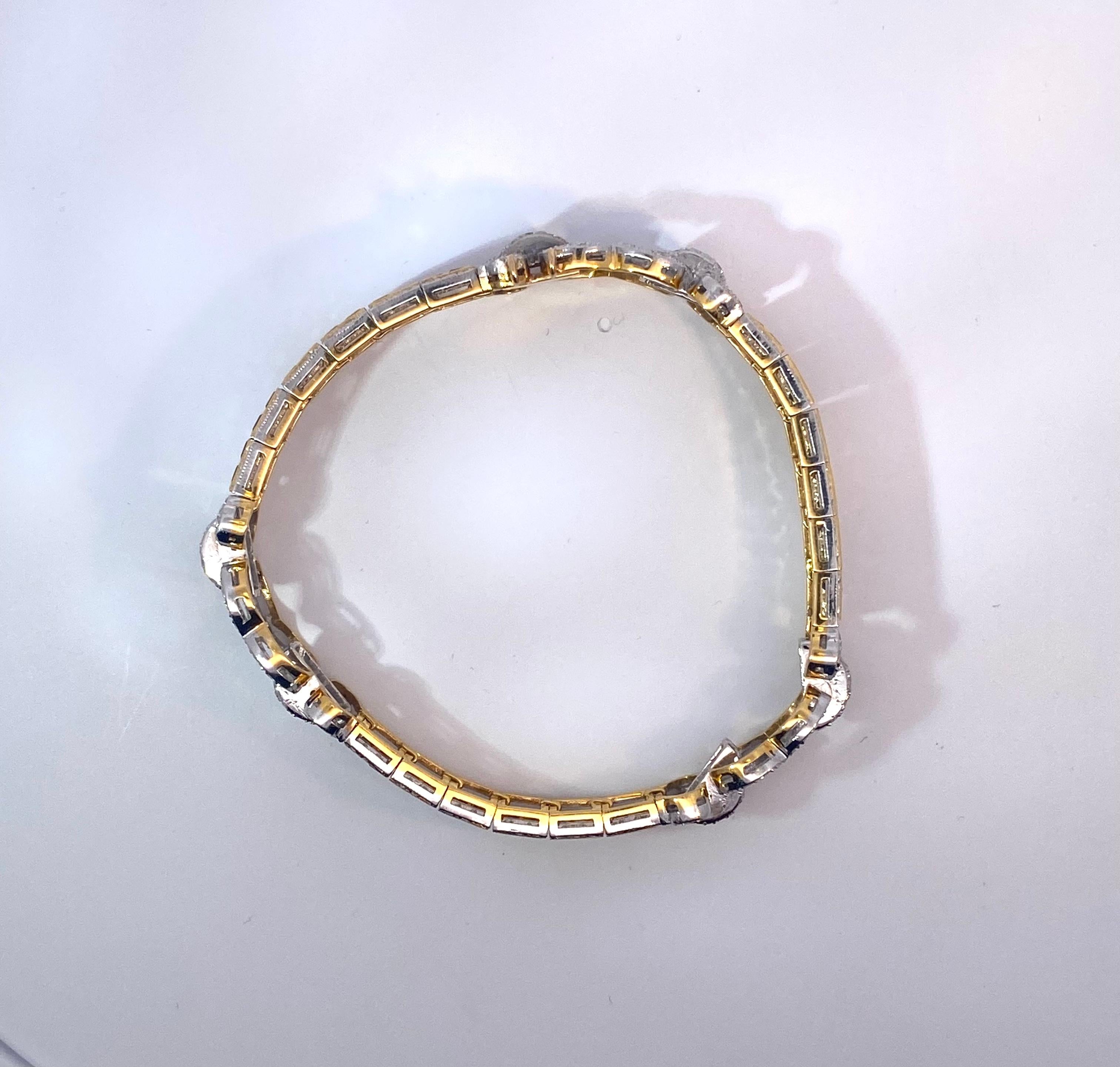 Sapphire & Diamond Bracelet  For Sale 2