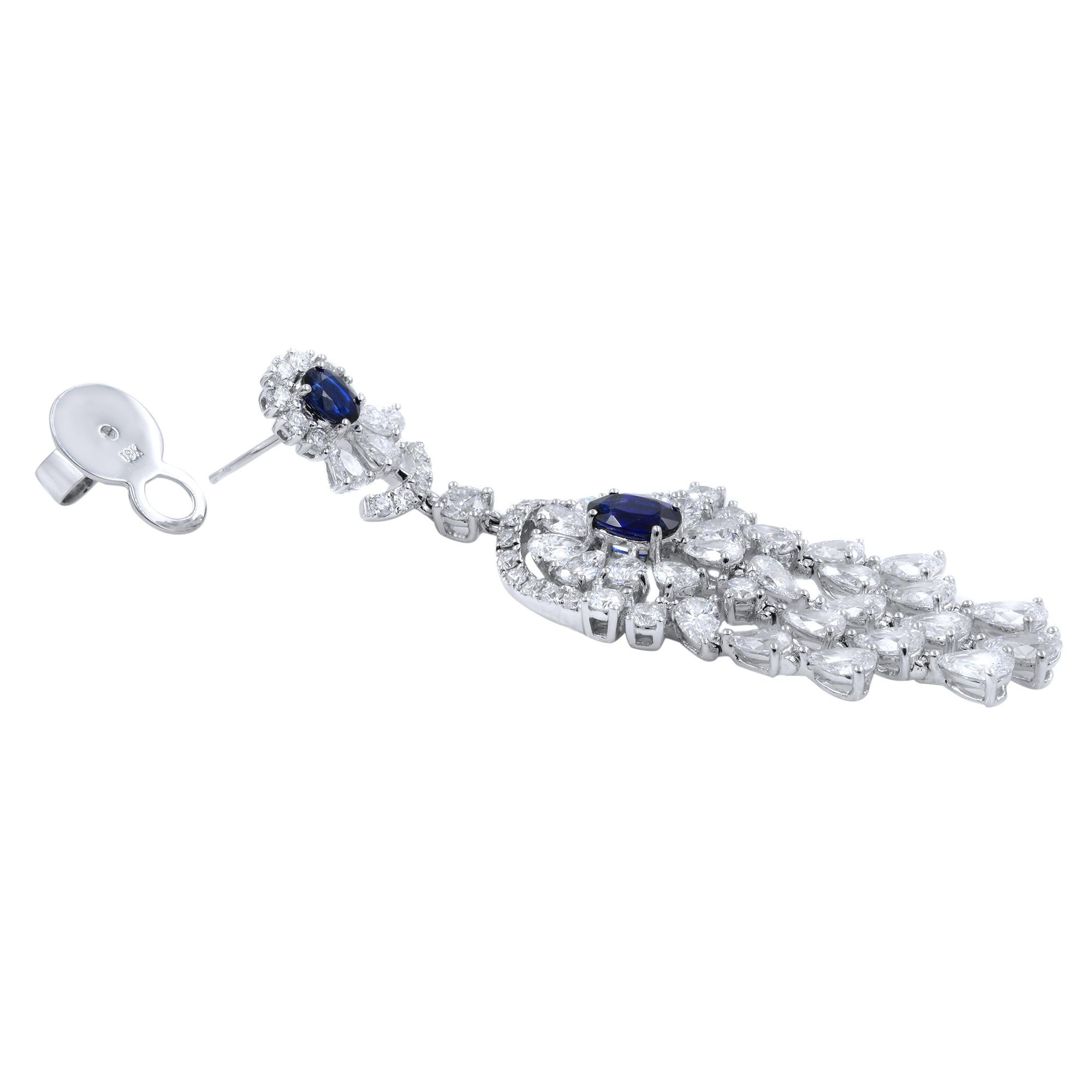 dangle chandelier diamond earrings