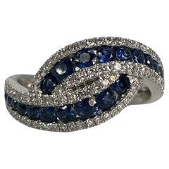 Saphir-Diamant-Cocktailring 14Kt Gold