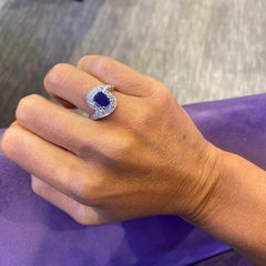 Sapphire & Diamond Cocktail Ring