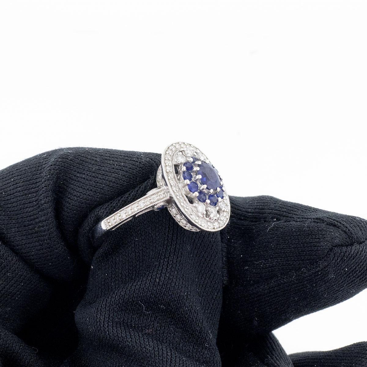 Sapphire & Diamond Cocktail Ring For Sale 3