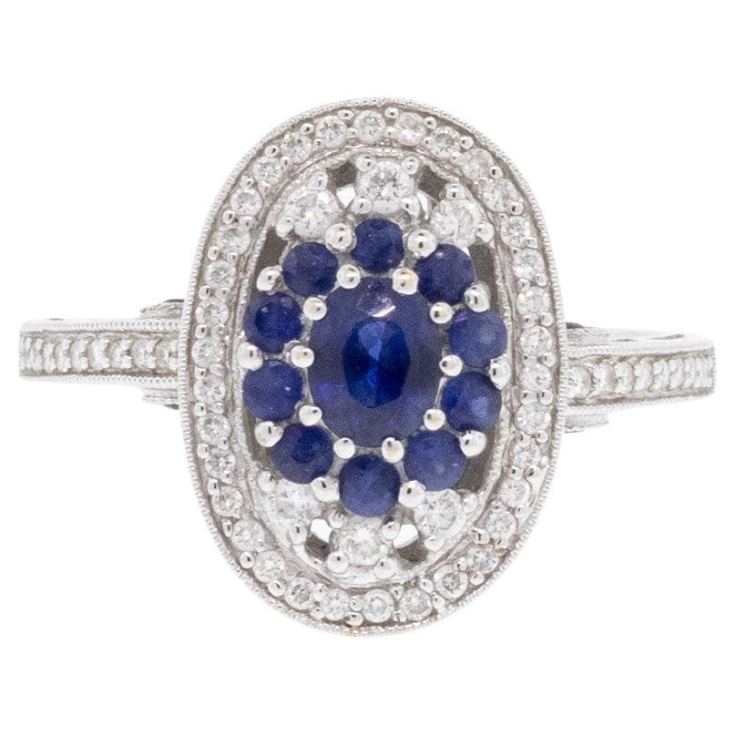 Sapphire & Diamond Cocktail Ring