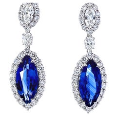 Sapphire diamond dazzle earrings