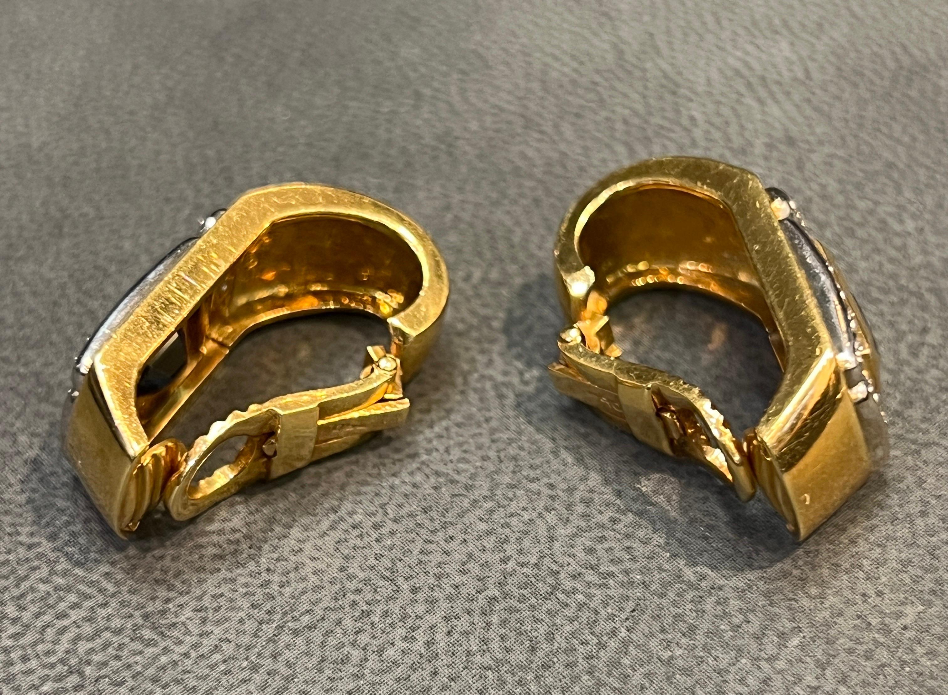 Sapphire & Diamond Earrings For Sale 1