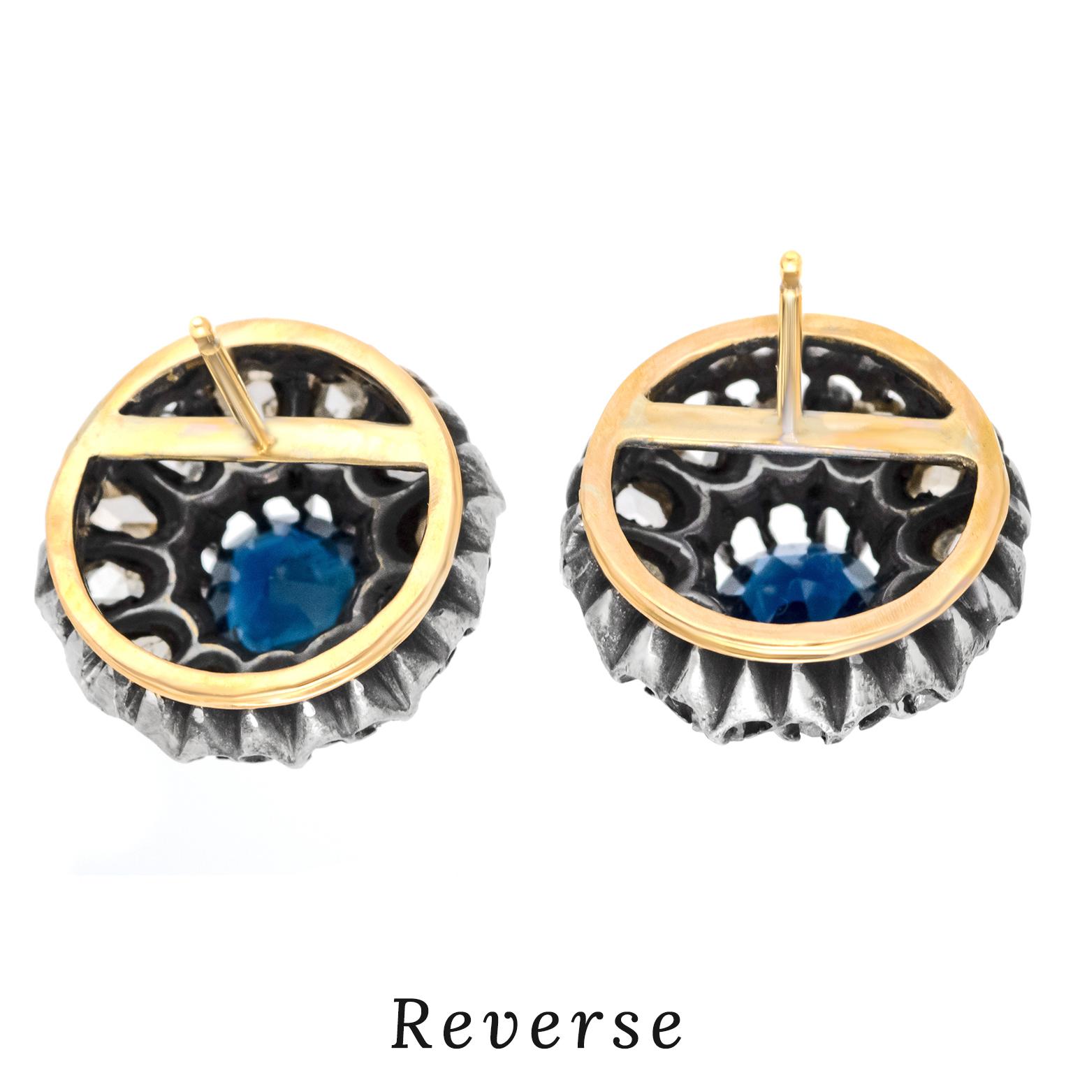 Saphir & Diamant-Ohrringe 1