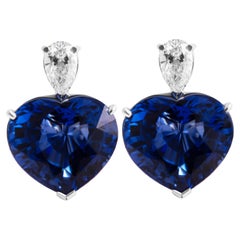 Sapphire & Diamond Earrings