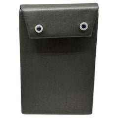 Orecchini con zaffiro e diamante in oro bianco 14 carati - 3 mm, 0,10 carati, chiusura a pressione, nuovi